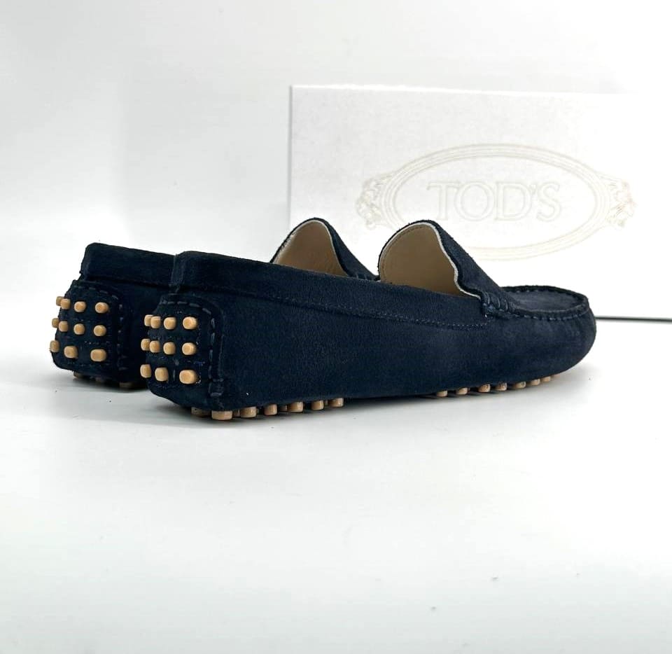 Mocassin Tod's Gommino Daim Bleu marine