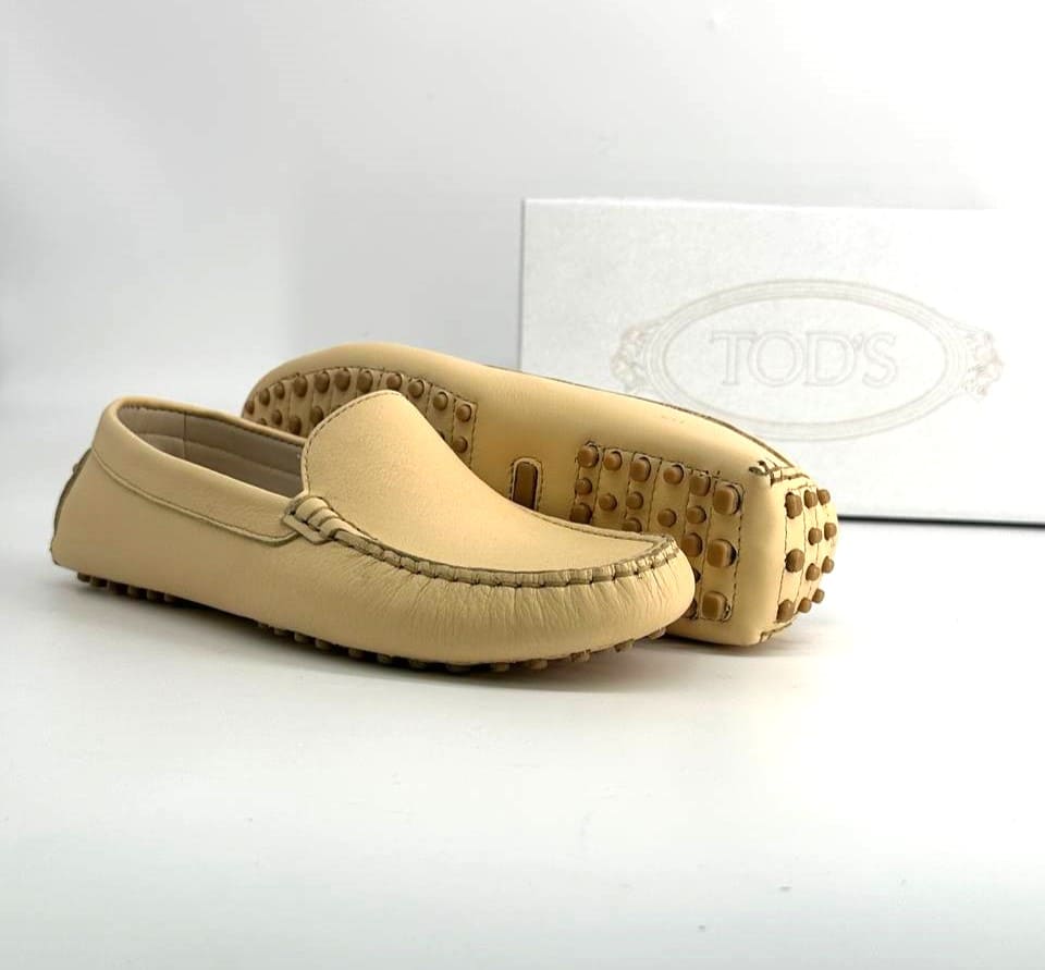 Mocassin Tod's Gommino Cuir Beige