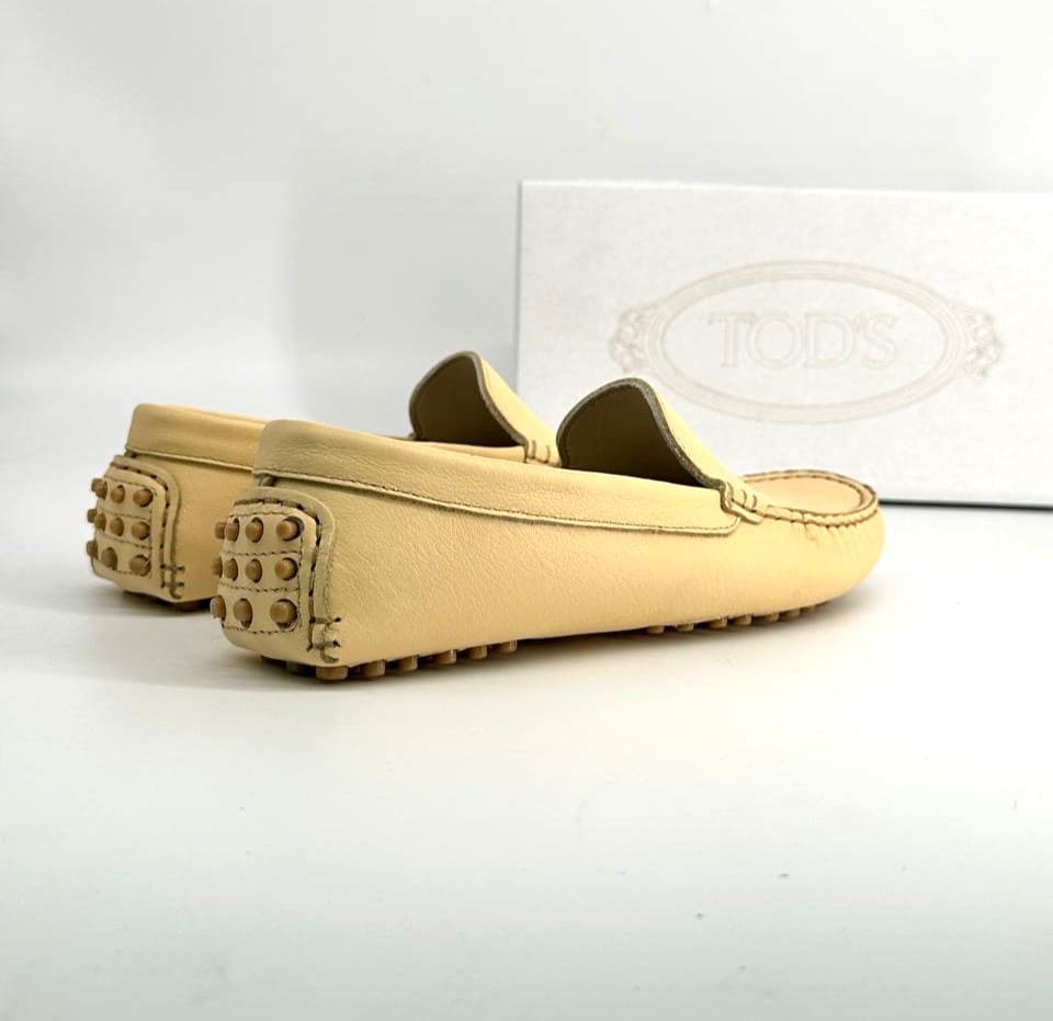 Mocassin Tod's Gommino Cuir Beige