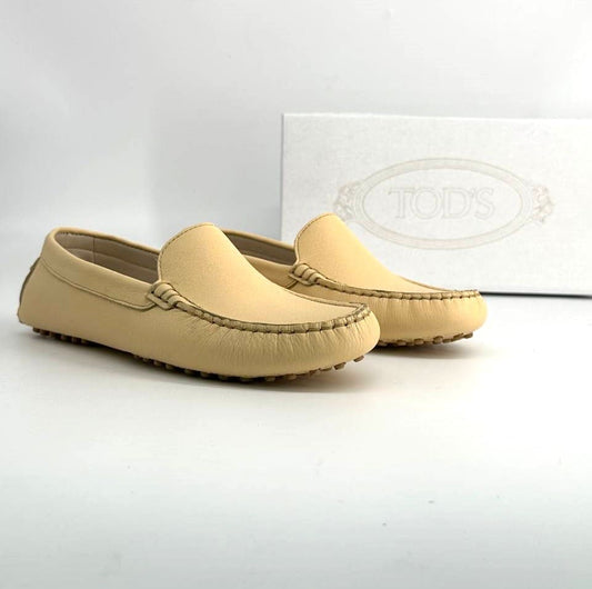 Mocassin Tod's Gommino Cuir Beige